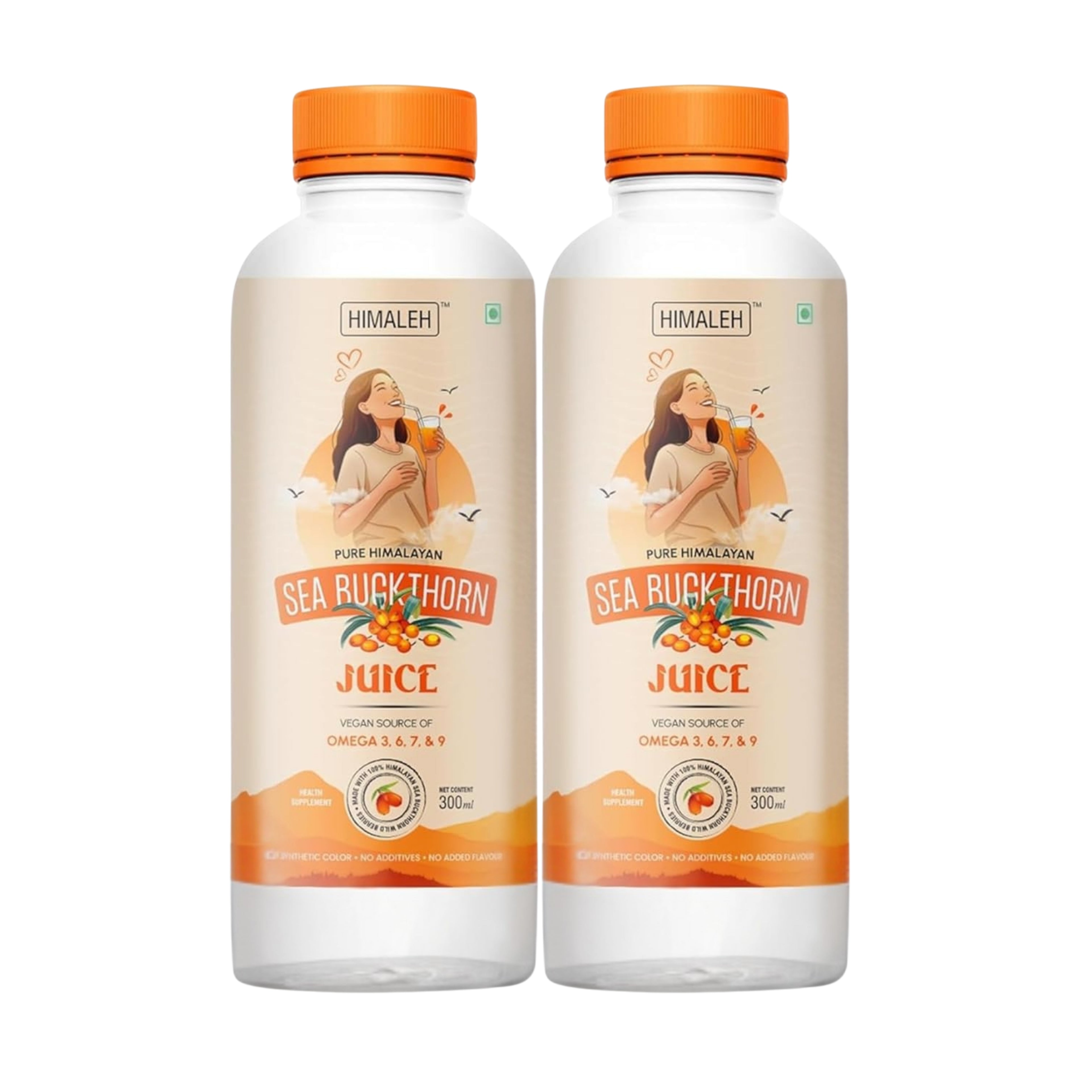 Himaleh Sea Buckthorn Juice 300ml (Pack of 2)