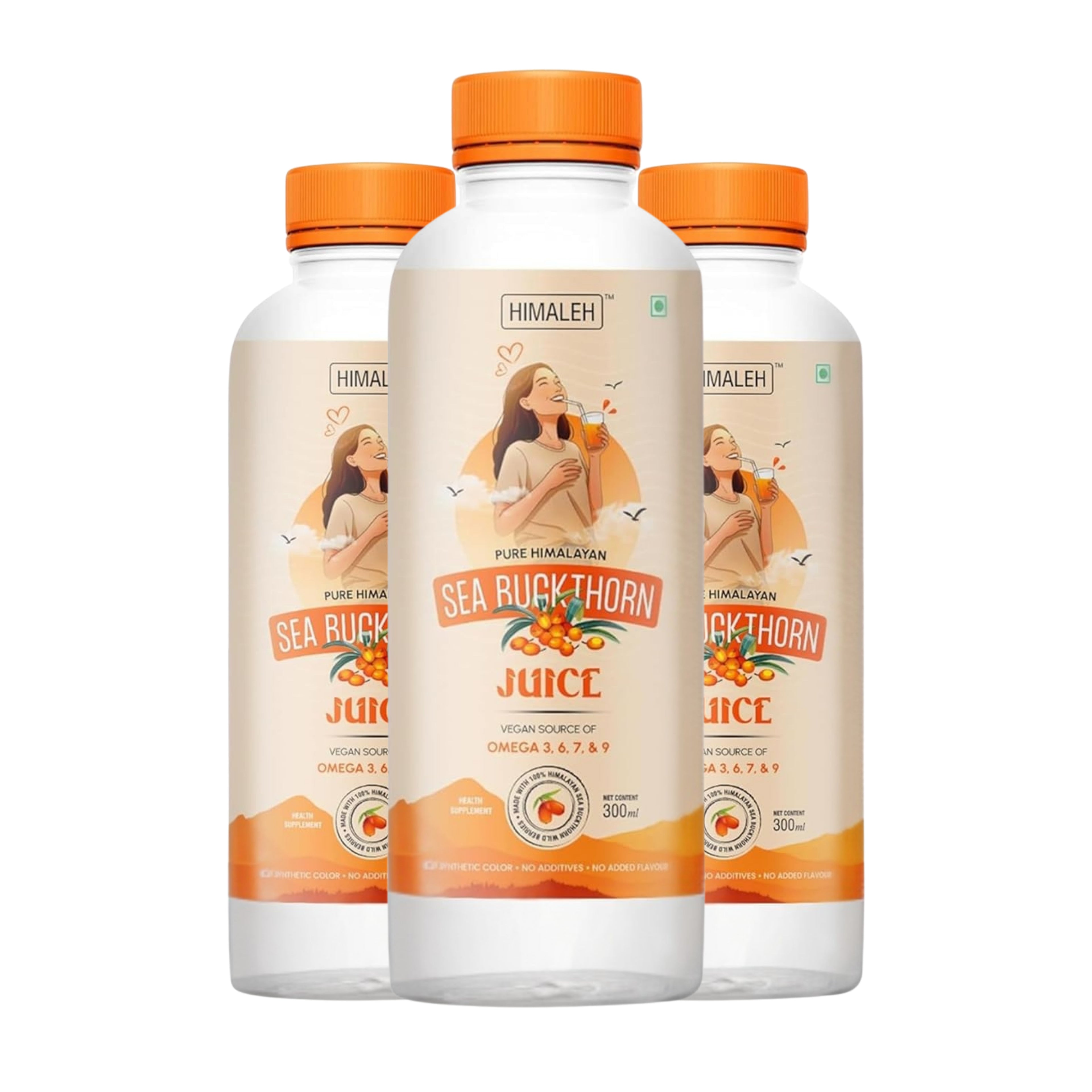 Himaleh Sea Buckthorn Juice 300ml (Pack of 3)