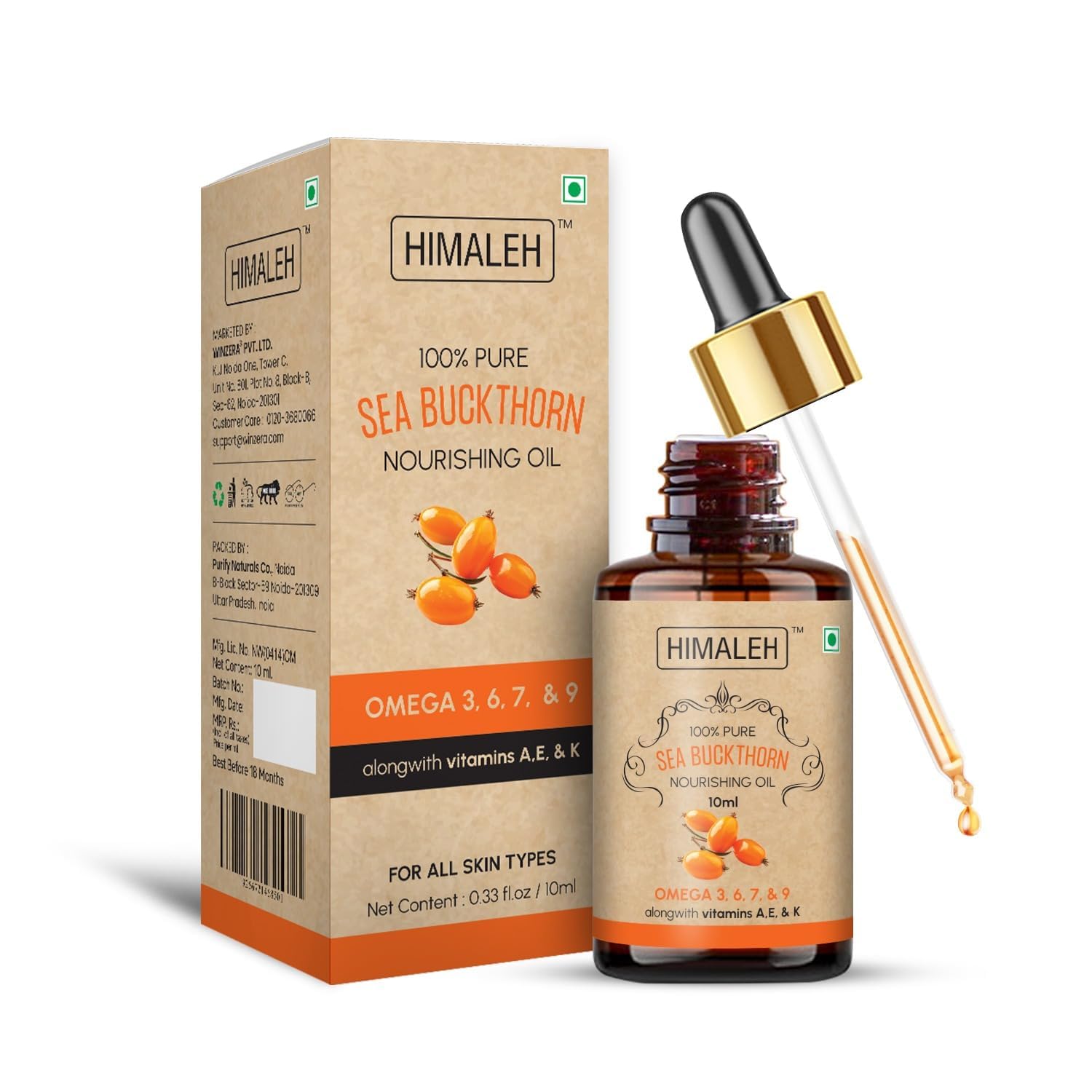 Sea buckthorn Berry Oil 10ml - Pack of 1