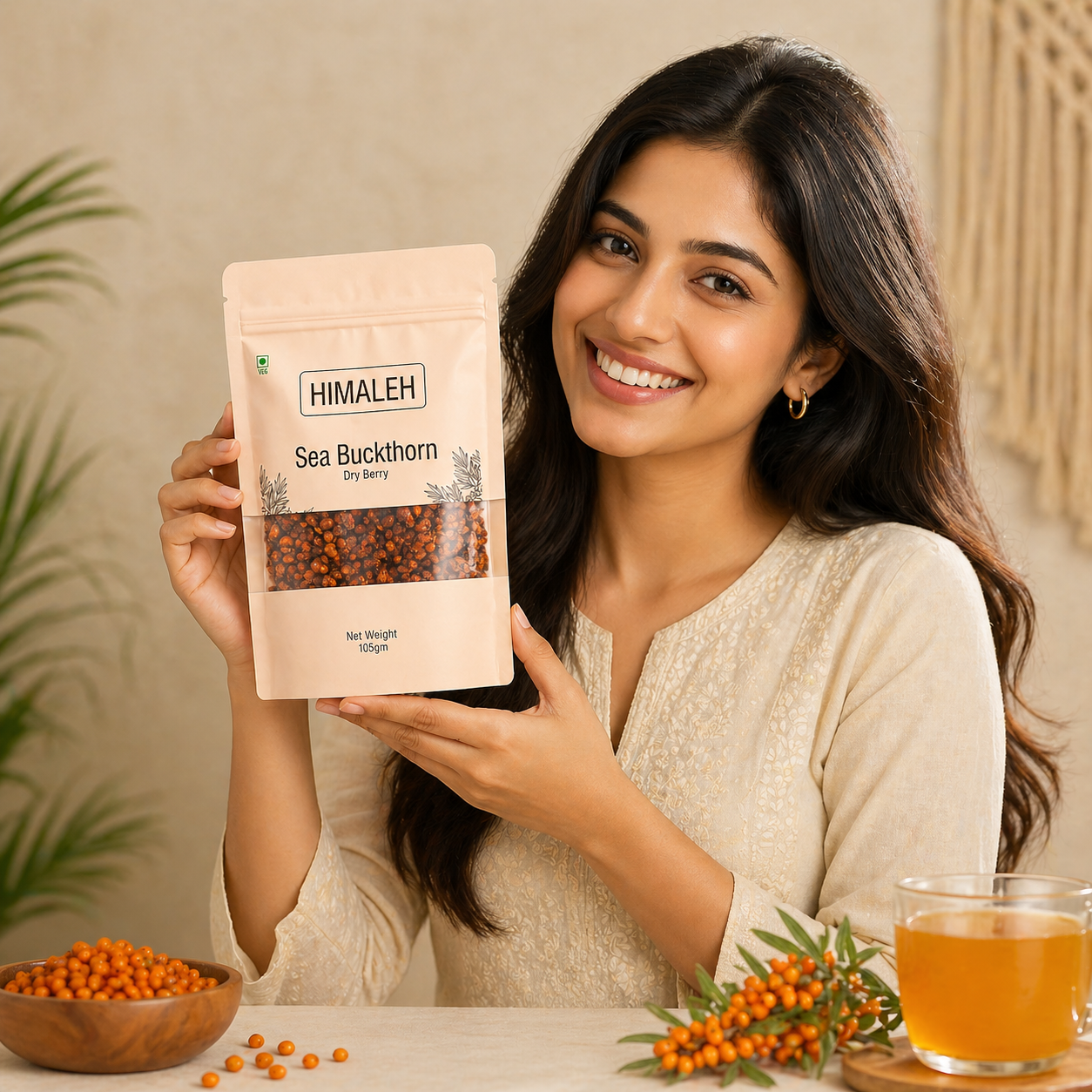 Himaleh Sea Buckthorn Berry Dry (100 GM)