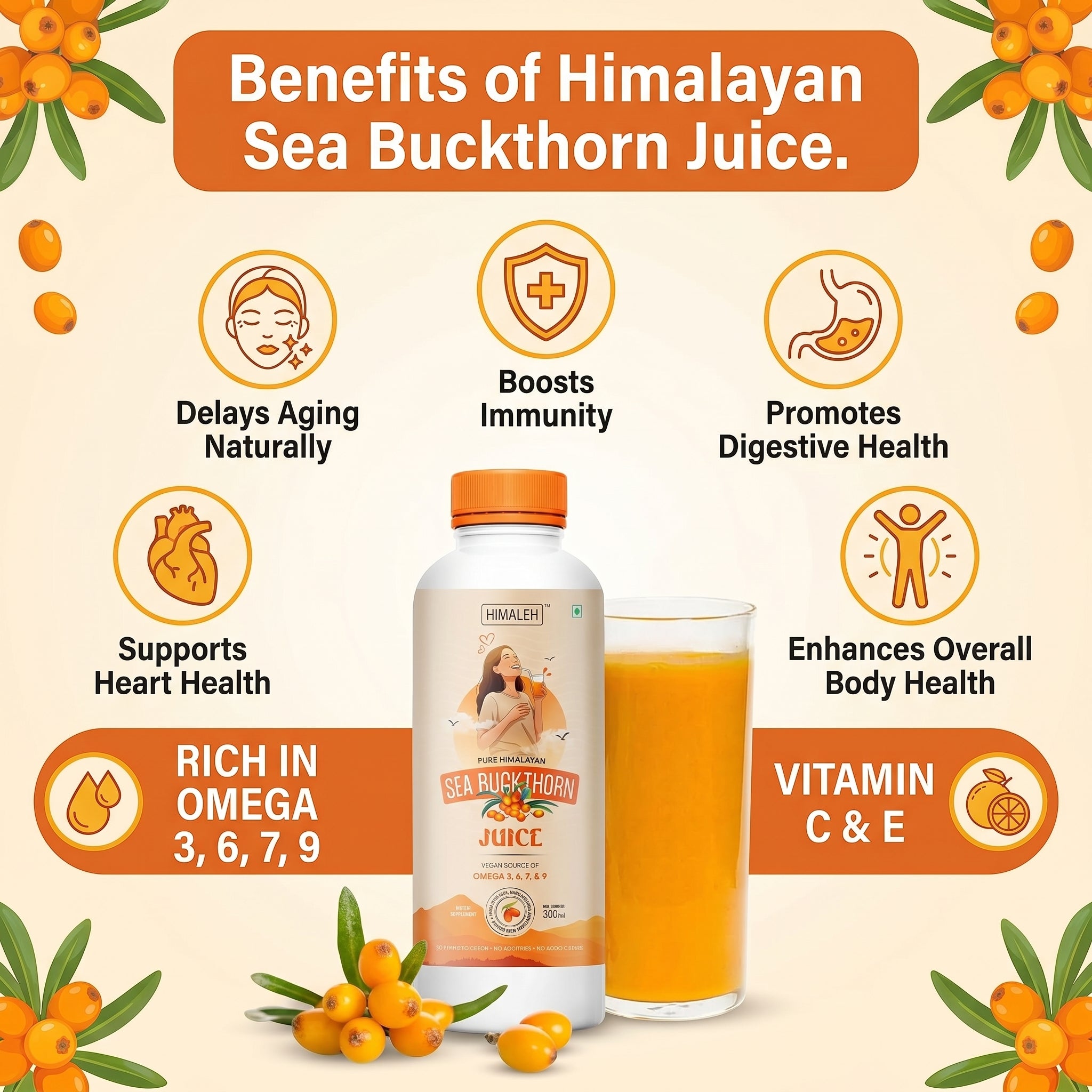 Himaleh Sea Buckthorn Juice 300ml