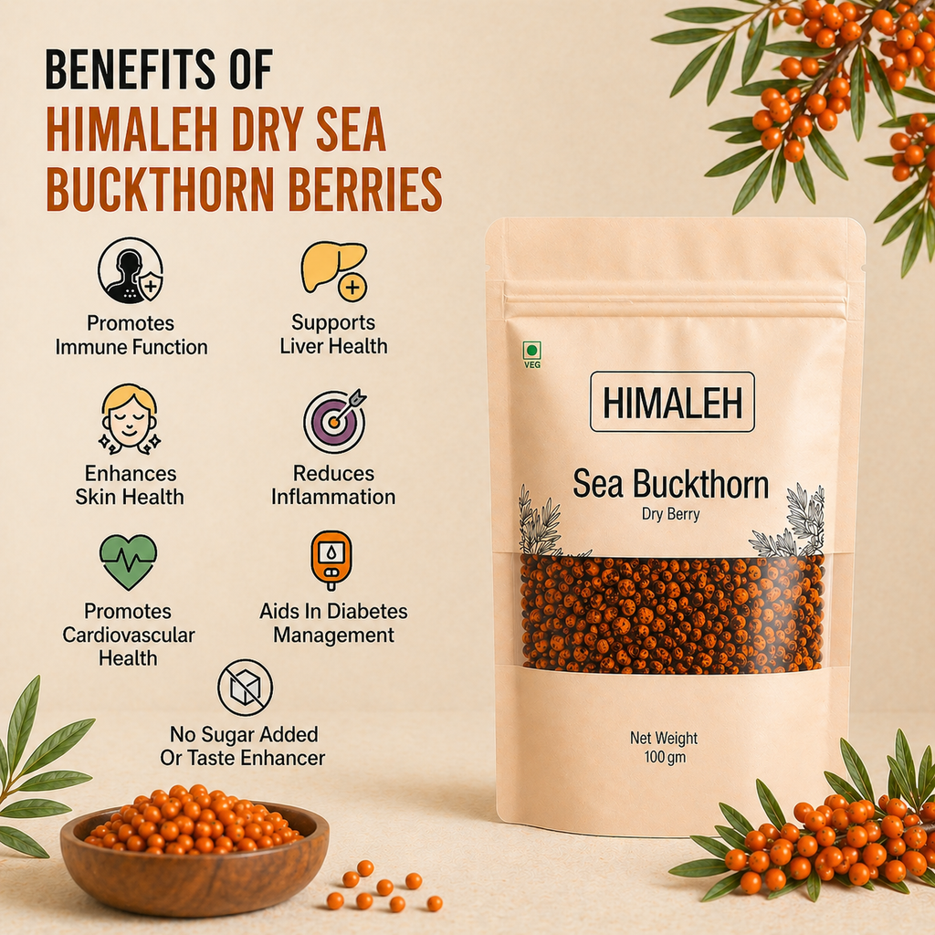 Himaleh Sea Buckthorn Berry Dry (100 GM)