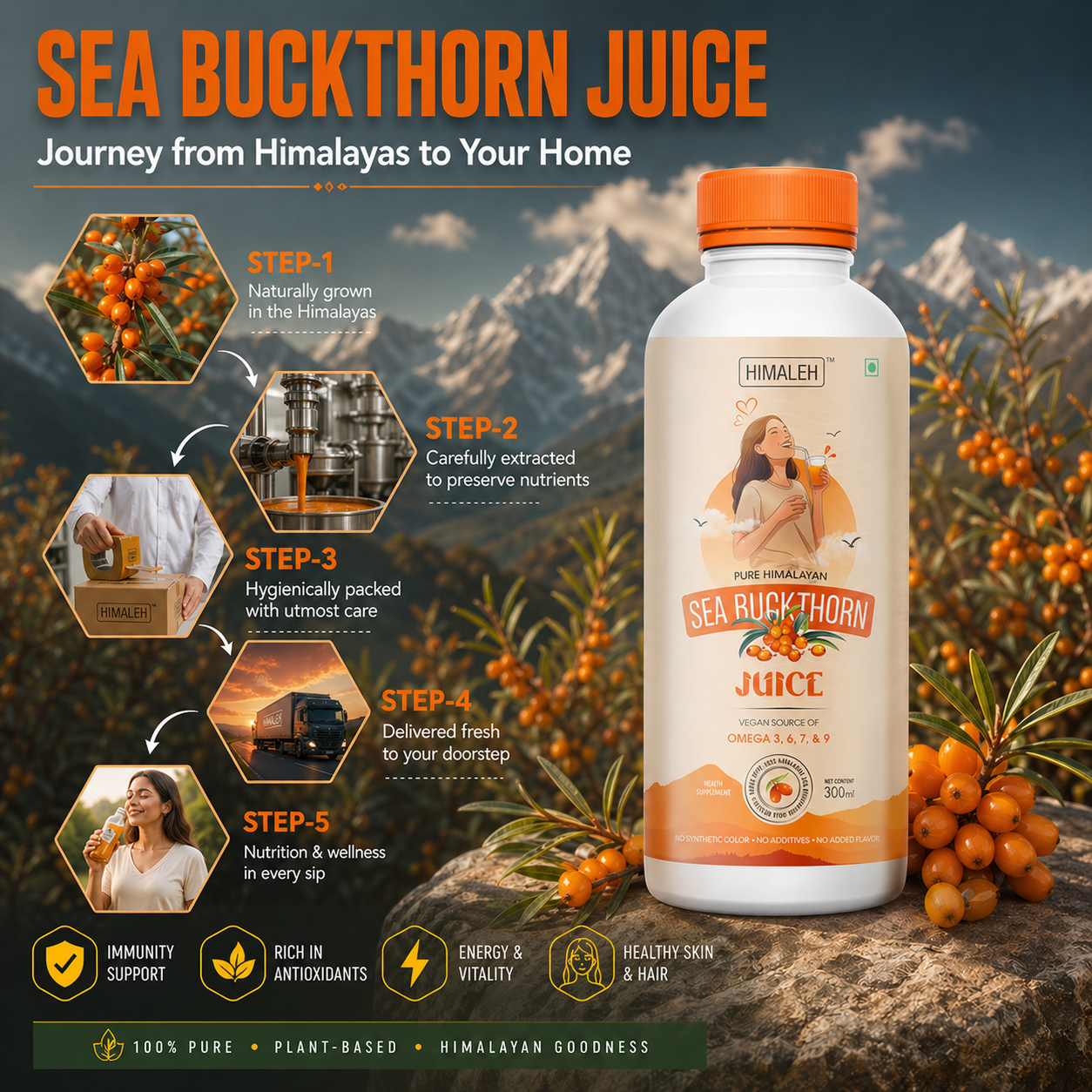 Himaleh Sea Buckthorn Juice 300ml